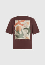 Thibault - Bird Detail Cotton T-Shirt - Brown