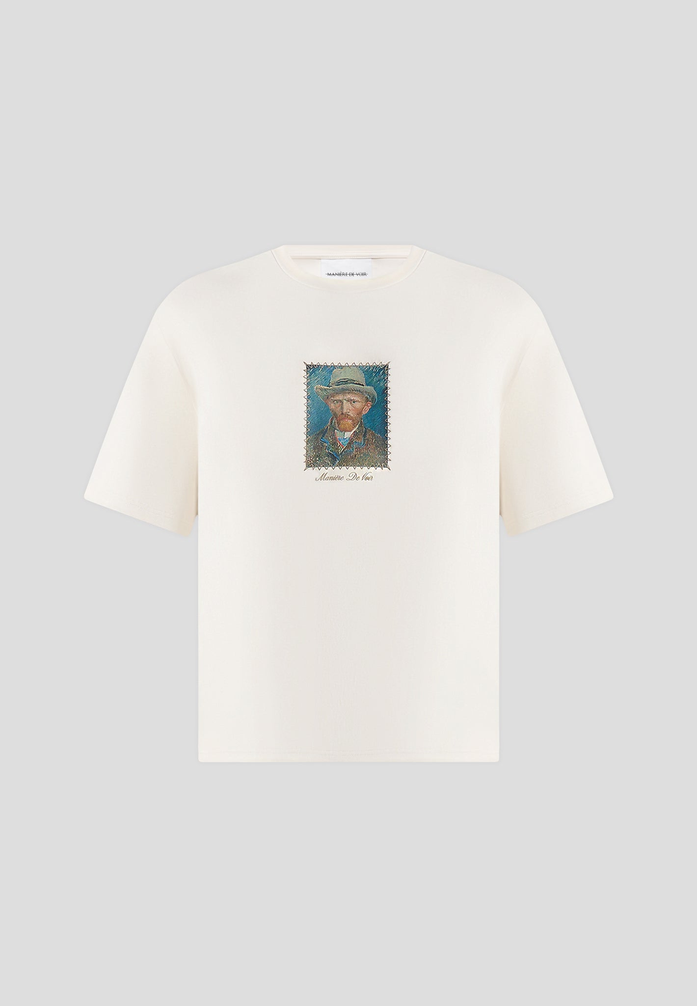 Anders - Almond Blossoms Cotton T-Shirt - Cream