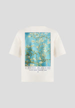 Anders - Almond Blossoms Cotton T-Shirt - Cream