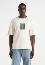 Anders - Almond Blossoms Cotton T-Shirt - Cream