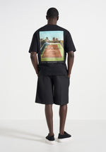 Aaron - Club Saint-Tropez Cotton T-Shirt - Black