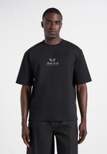 Aaron - Club Saint-Tropez Cotton T-Shirt - Black