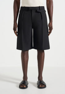 Auguste - Tailored Twill Bermuda Shorts - Black