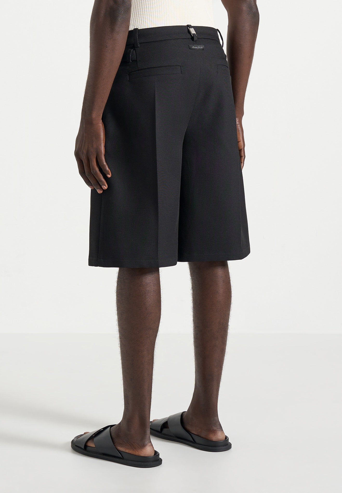Auguste - Tailored Twill Bermuda Shorts - Black