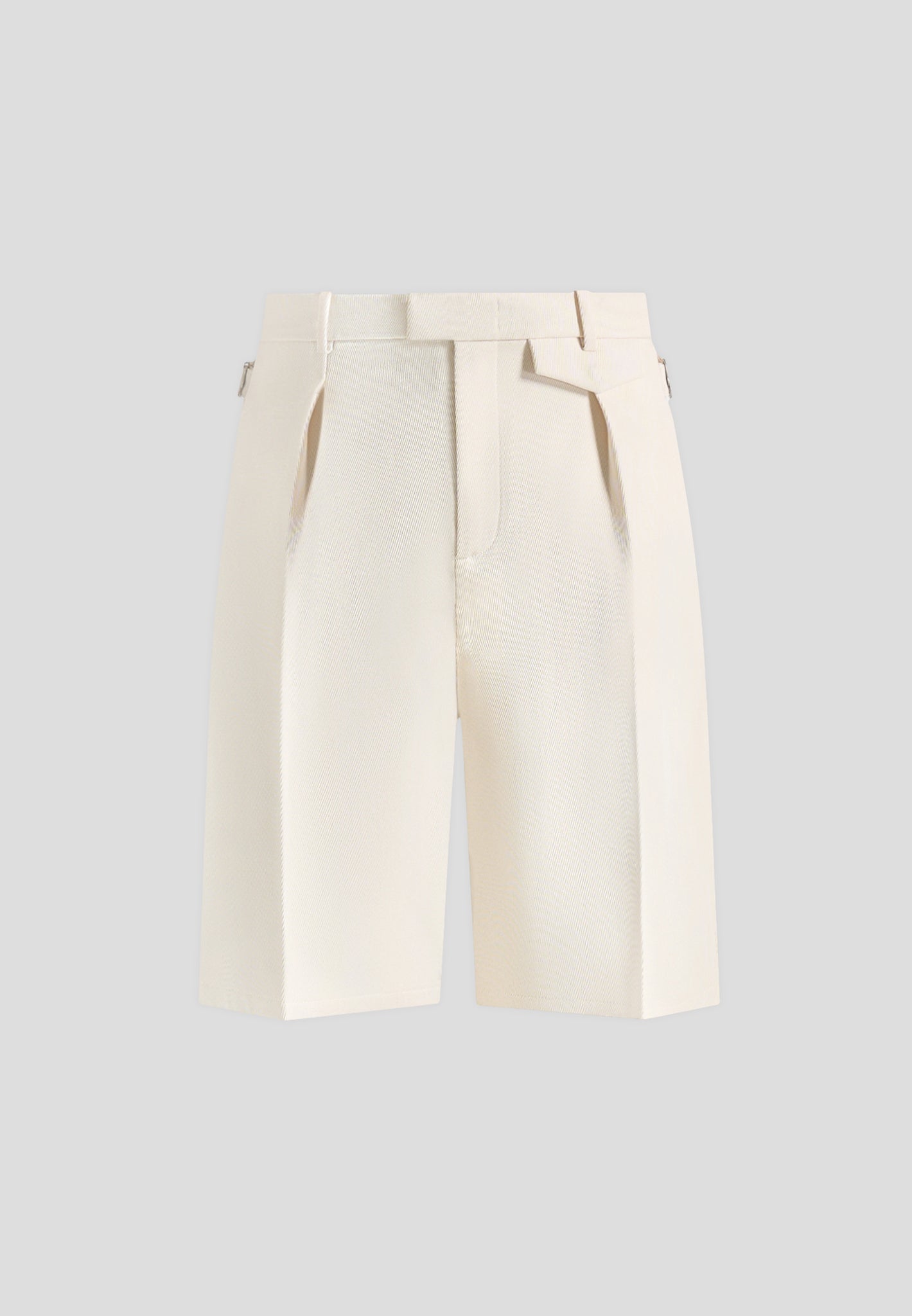 Auguste - Tailored Twill Bermuda Shorts - Cream