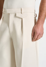 Auguste - Tailored Twill Bermuda Shorts - Cream