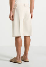 Auguste - Tailored Twill Bermuda Shorts - Cream