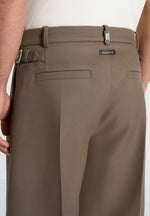Auguste - Tailored Twill Bermuda Shorts - Olive