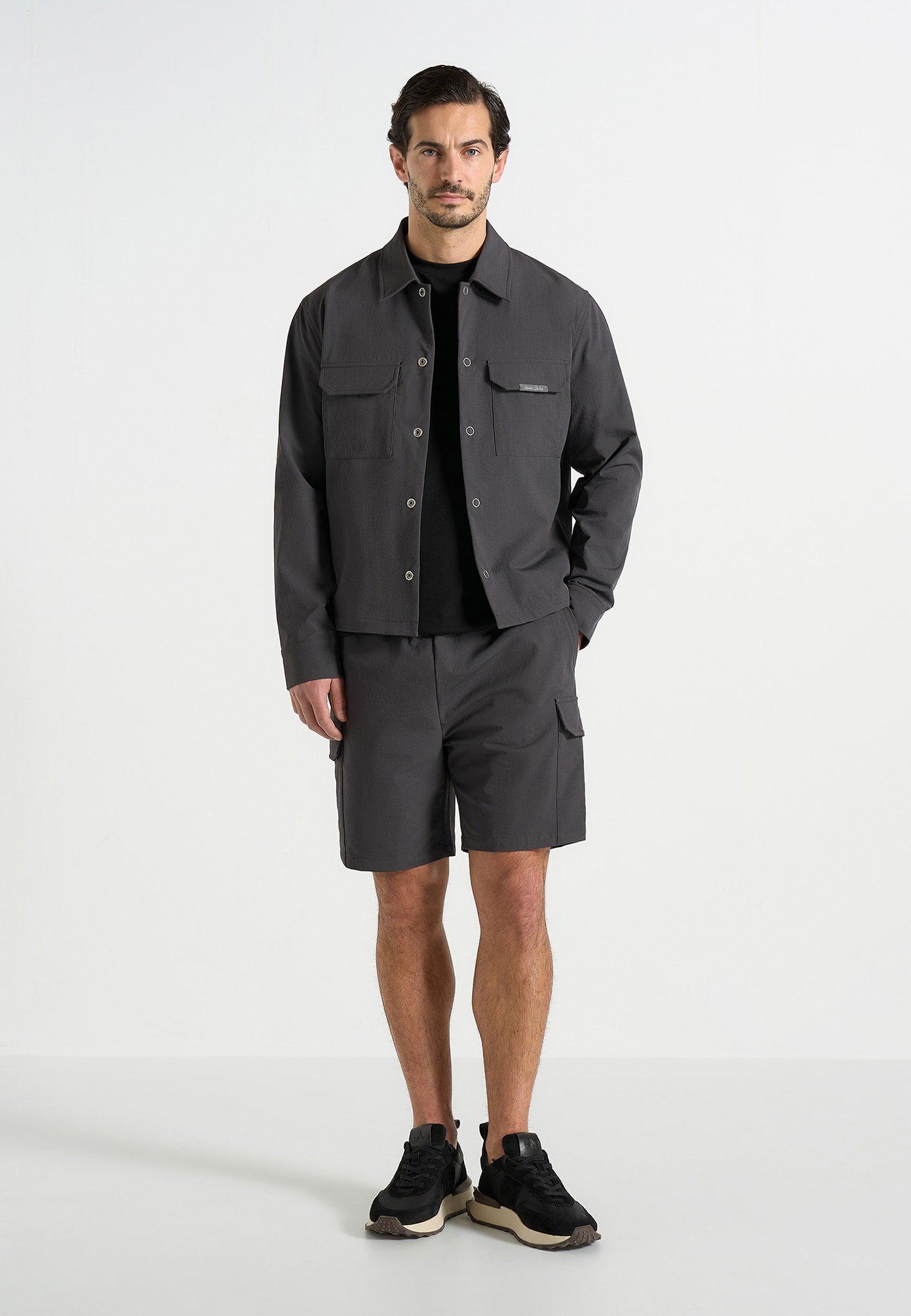 Dimitri - Technical Cargo Shorts - Charcoal 