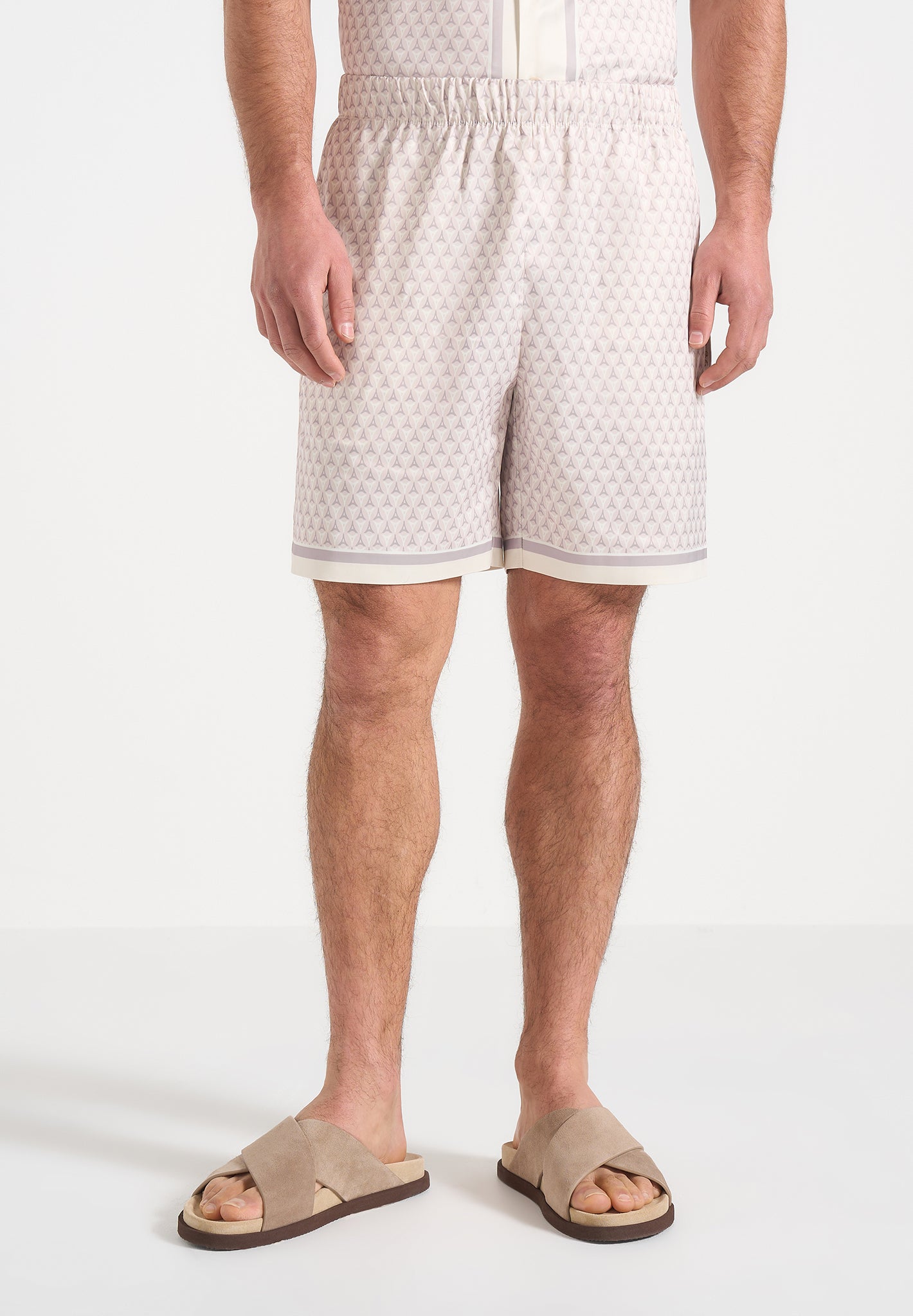 Jordan - Eiffel Monogram Shorts - Cream 