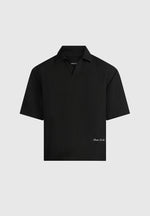 Joss - Boxy Signature Polo Shirt - Black