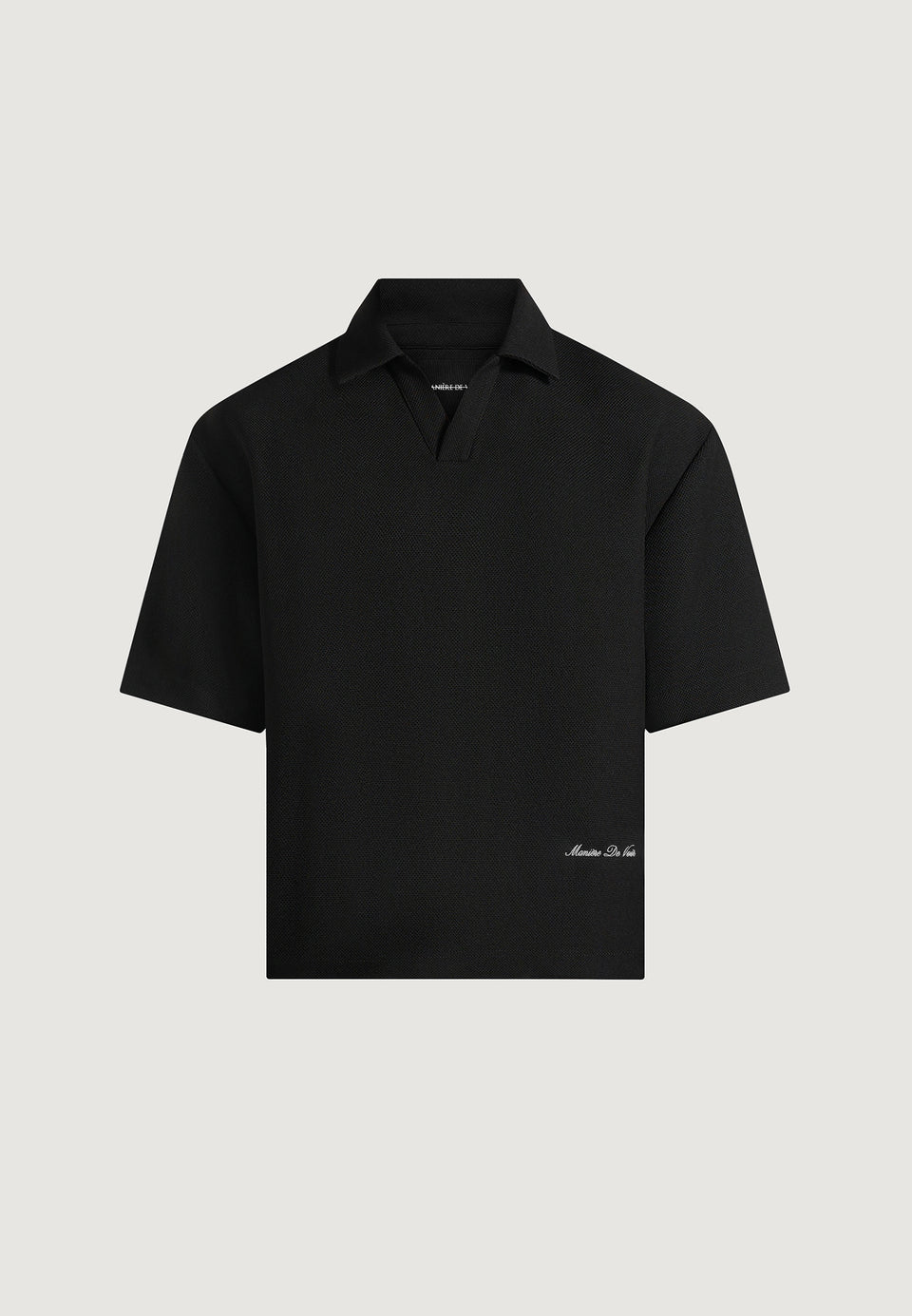 Joss - Boxy Signature Polo Shirt - Black