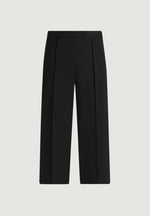 Jerome - Wide Leg Neoprene Trousers - Black