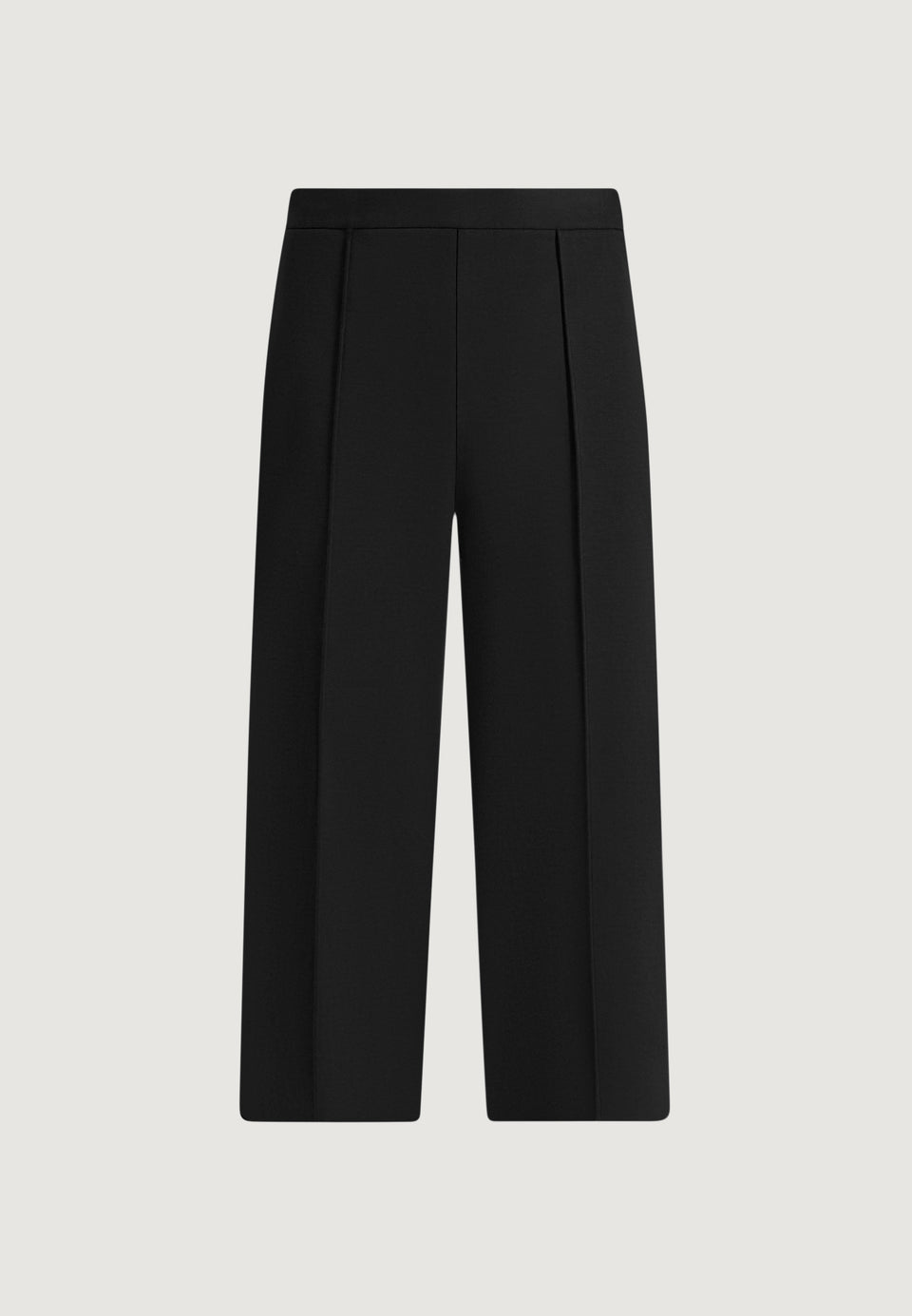 Jerome - Wide Leg Neoprene Trousers - Black