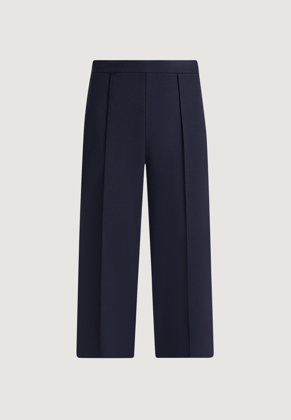 Jerome - Wide Leg Neoprene Trousers - Navy