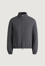 Ace - Boxy Cropped Wool-Blend Track Jacket - Grey