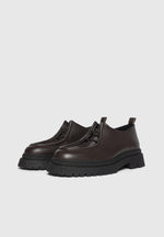 Lille - Leather Lace Up Shoes - Brown