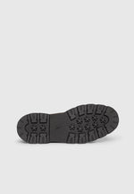 Diego - Suede & Crochet Penny Loafer - Brown/White
