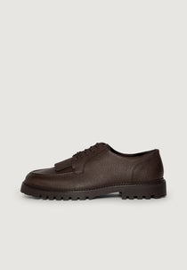 Fernand - Leather Fringe Derby Shoe - Brown