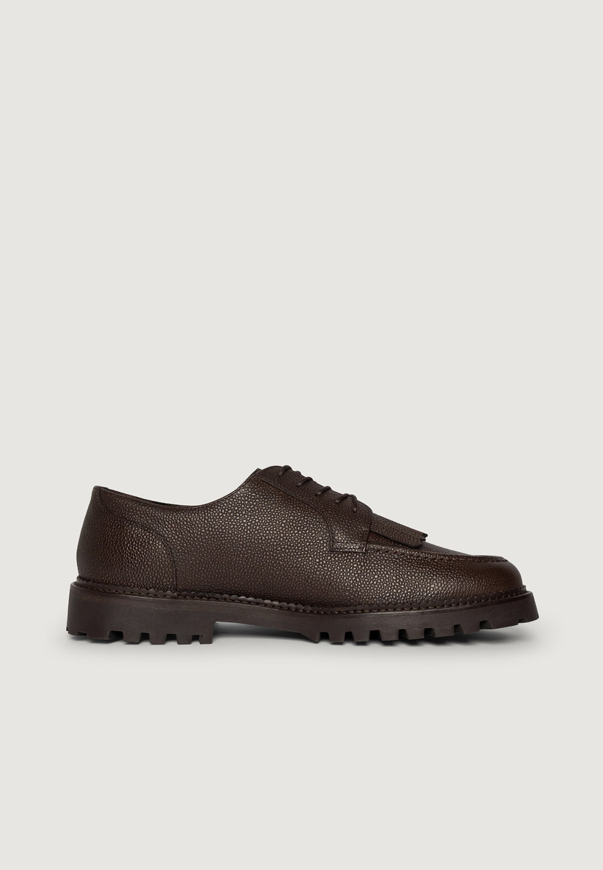 Fernand - Leather Fringe Derby Shoe - Brown
