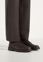 Fernand - Leather Fringe Derby Shoe - Brown