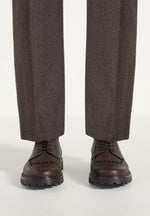 Fernand - Leather Fringe Derby Shoe - Brown