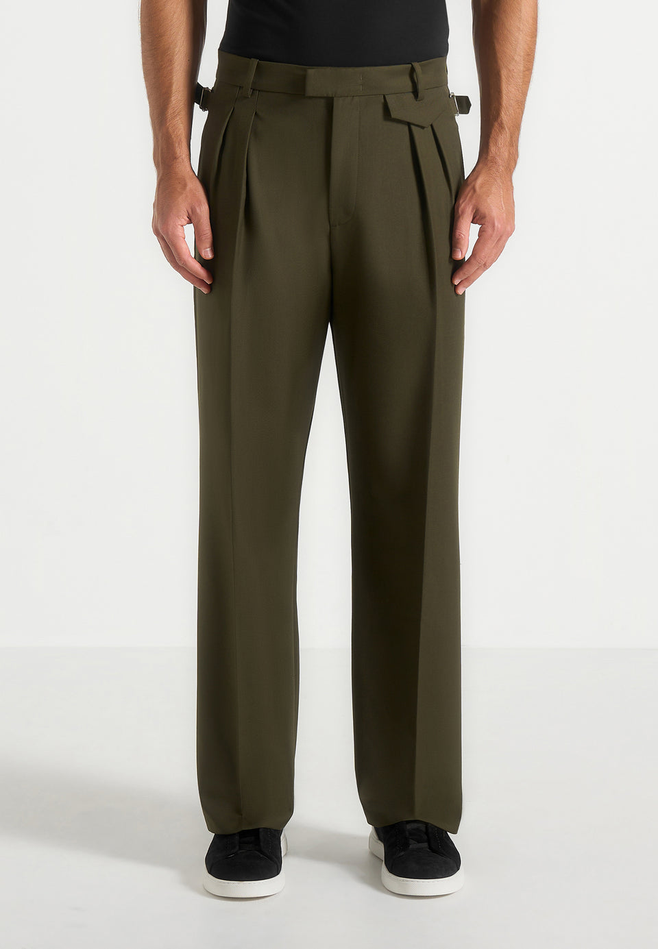 pierre-twin-pleat-tailored-trousers-olive