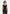 Nora - Pointelle Knitted Vest with Knot Button - Black