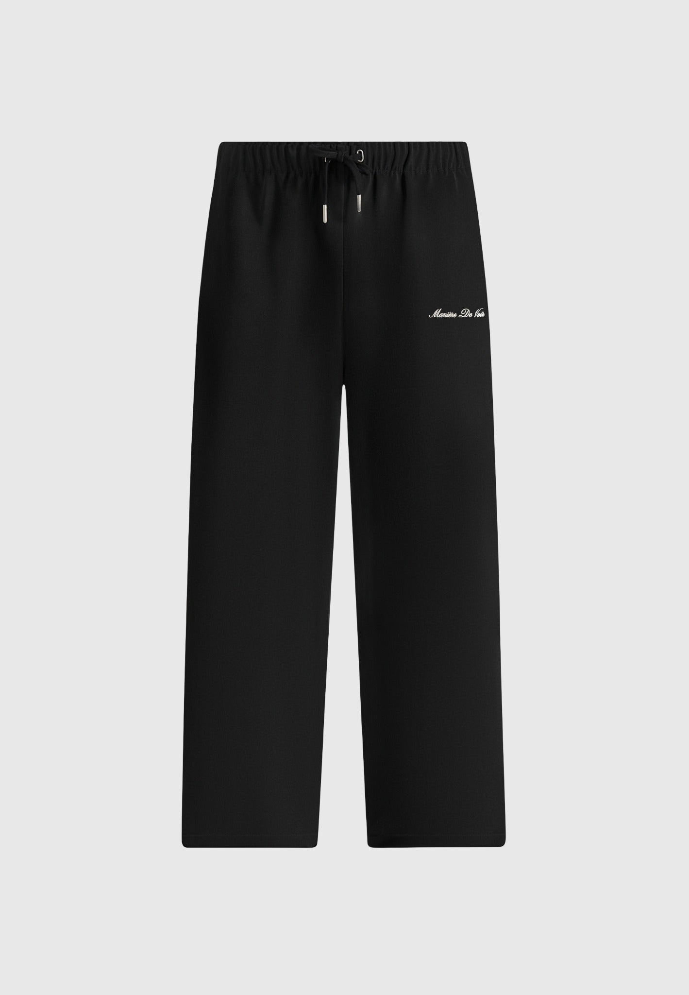 Signature Piped Track Pants - Black