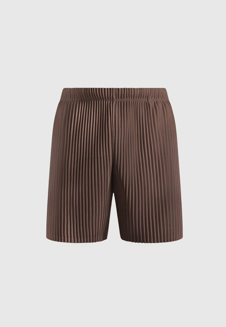 Drew - Pleated Shorts - Brown