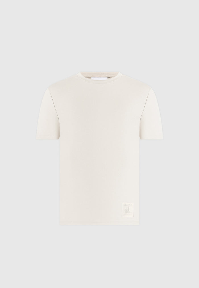 Matteo - Regular Fit Cotton T-Shirt - Cream