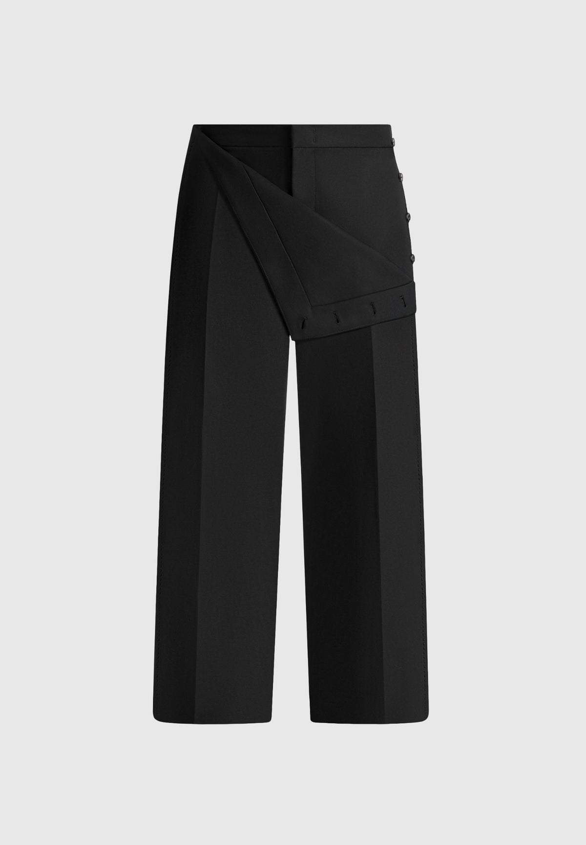 Henri - Foldover Trousers - Black
