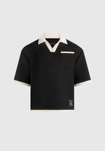 brice-boxy-crochet-detail-polo-shirt-black