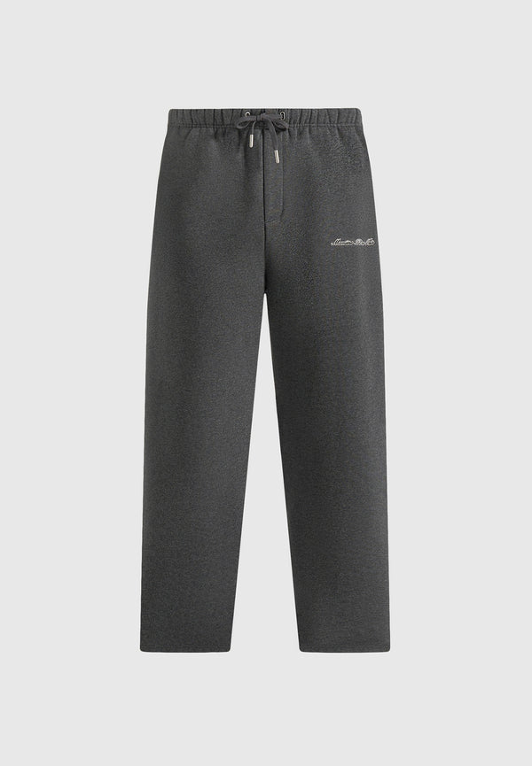 JS003 - Unisex Signature Wide Leg Joggers - Charcoal Grey