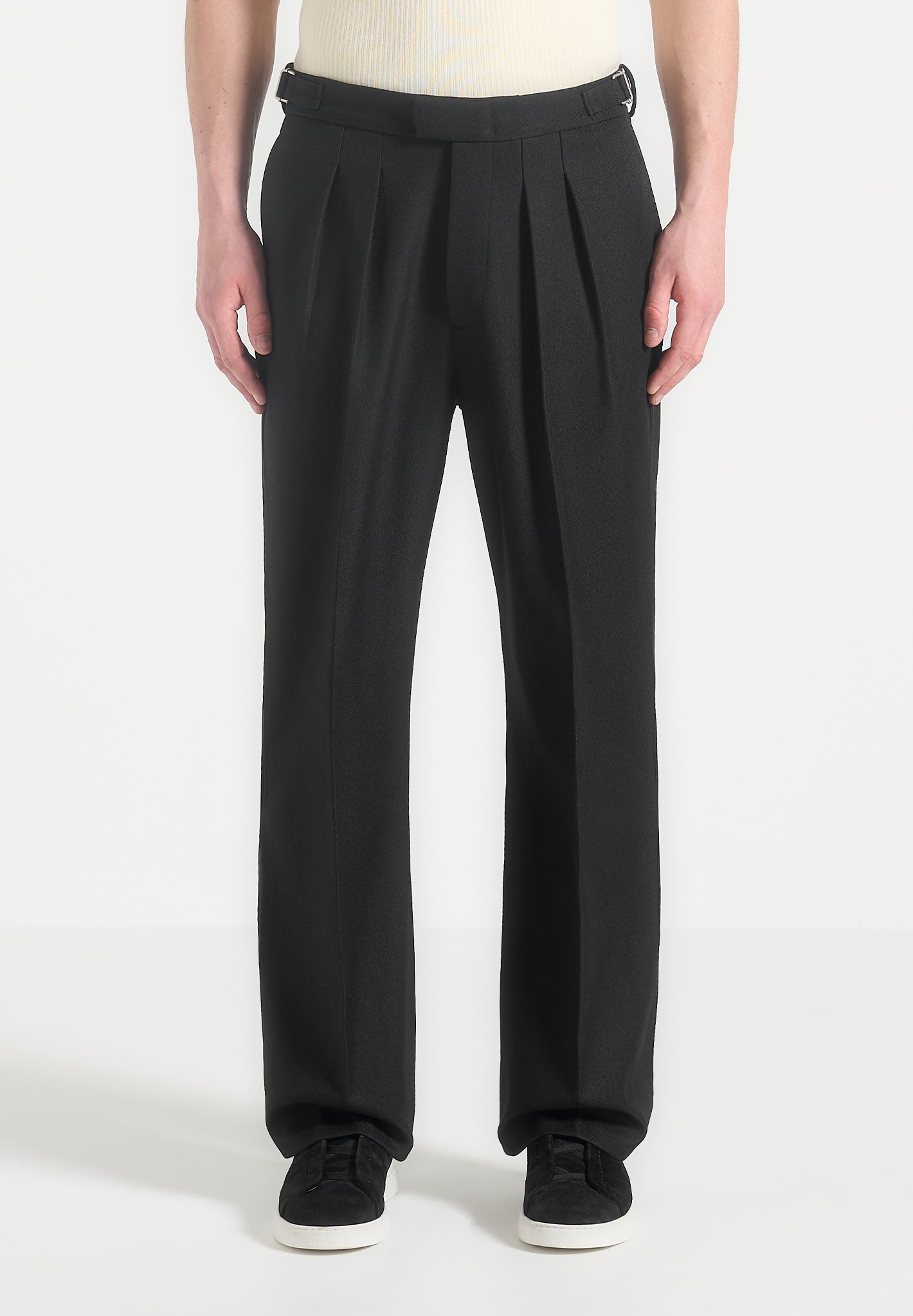 relaxed-fit-twin-pleat-tailored-trousers-black