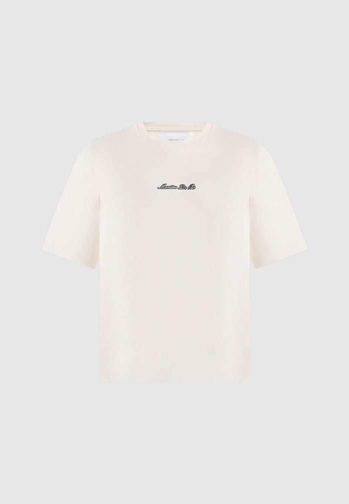 TS001 - Unisex Signature Relaxed Fit Cotton T-Shirt - Cream