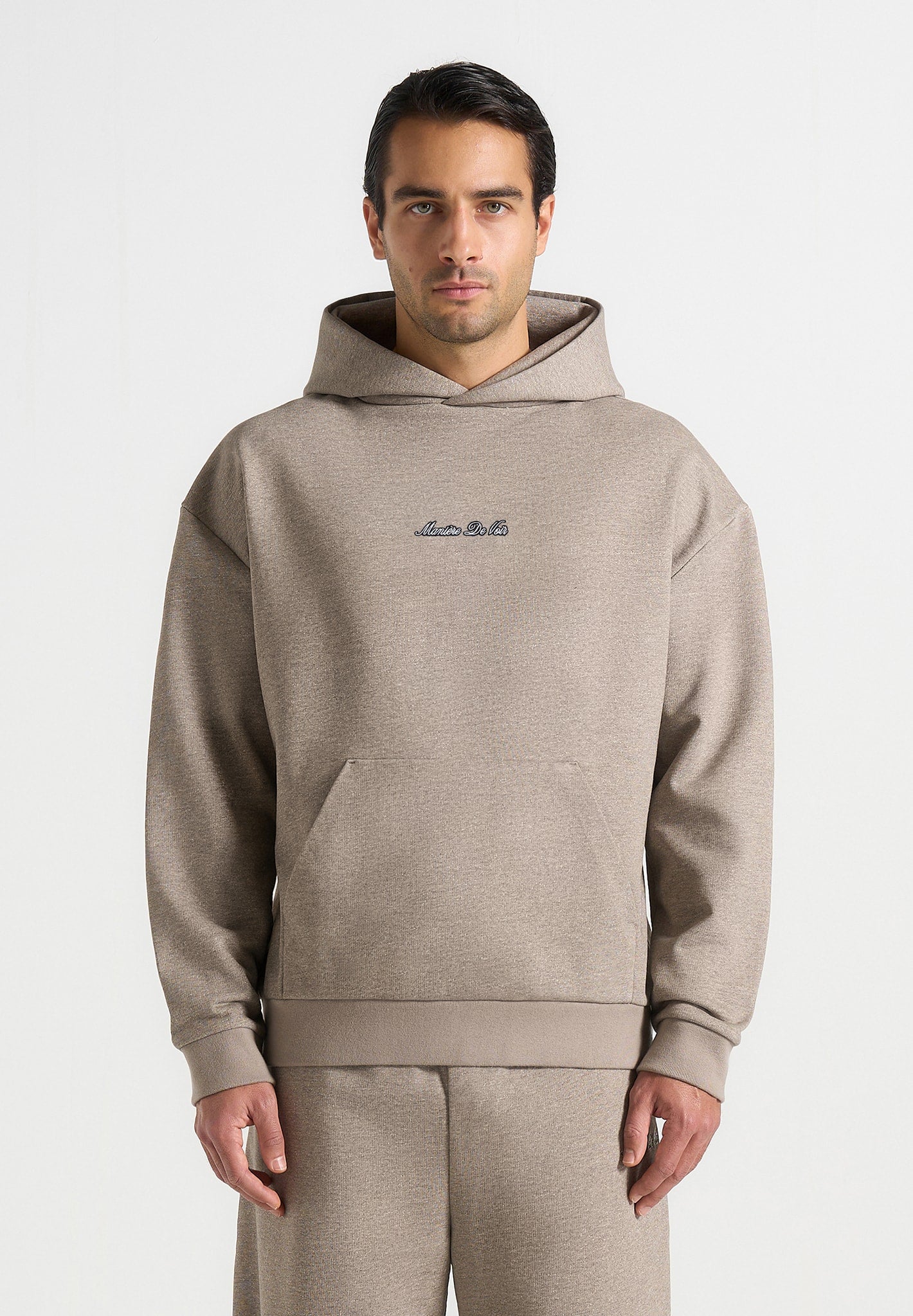 JS001 - Unisex Signature Relaxed Fit Hoodie - Taupe