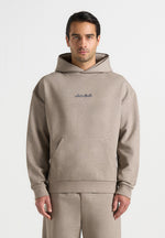 JS001 - Unisex Signature Relaxed Fit Hoodie - Taupe