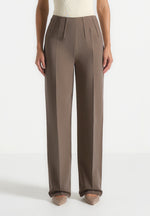 Rafaela - Corset Waist Tailored Trousers - Beige