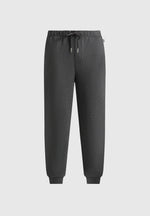 Dion - Neoprene Minimal Tapered Fit Cuffed Joggers - Charcoal Grey