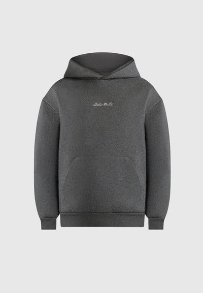 JS001 - Unisex Signature Relaxed Fit Hoodie - Charcoal Grey