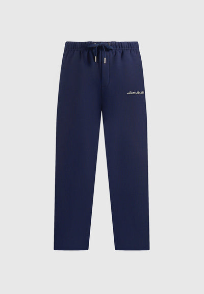 JS003 - Unisex Signature Wide Leg Joggers - Navy