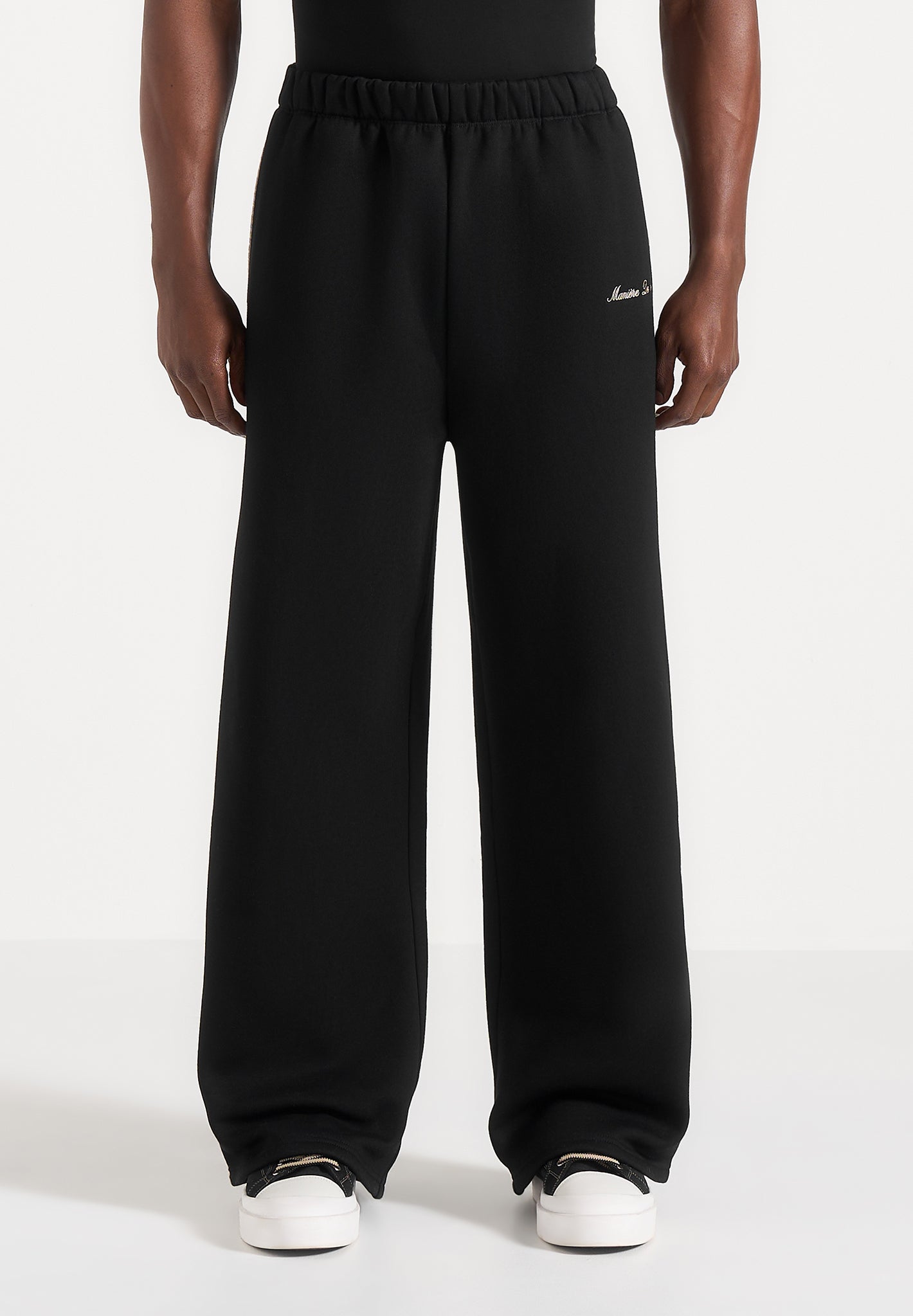 morgan-unisex-whipstitch-regular-joggers-black