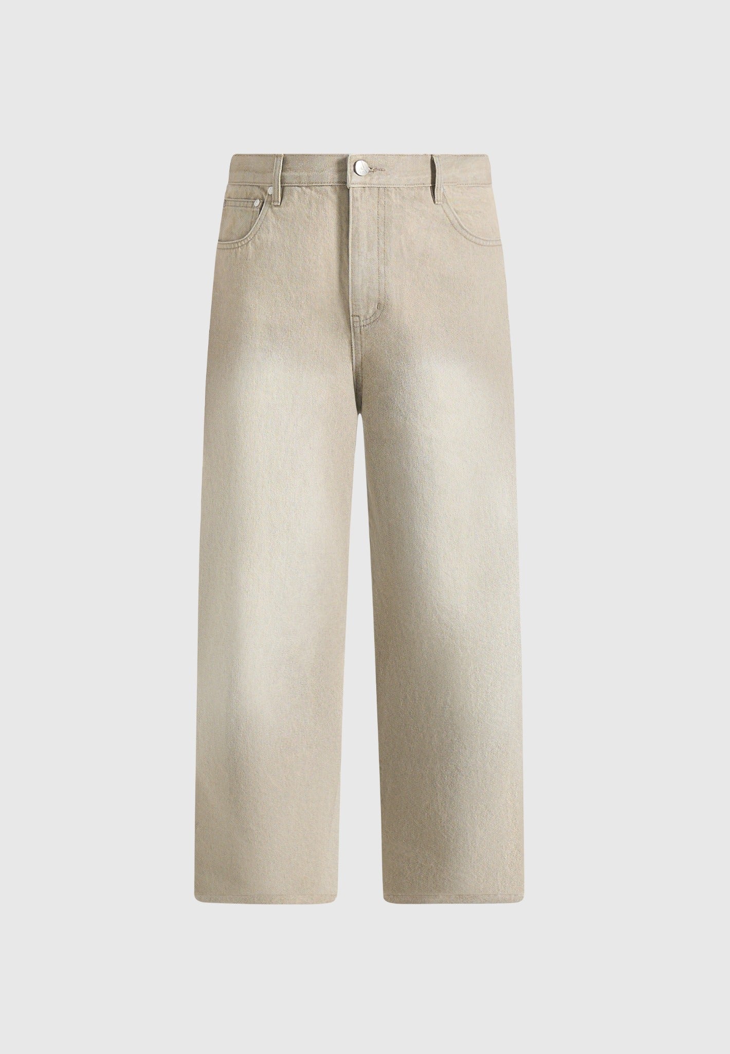 DN002 - Relaxed Fit Denim Jeans - Beige