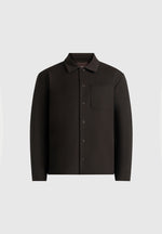 Valentin - Tailored Overshirt - Dark Brown