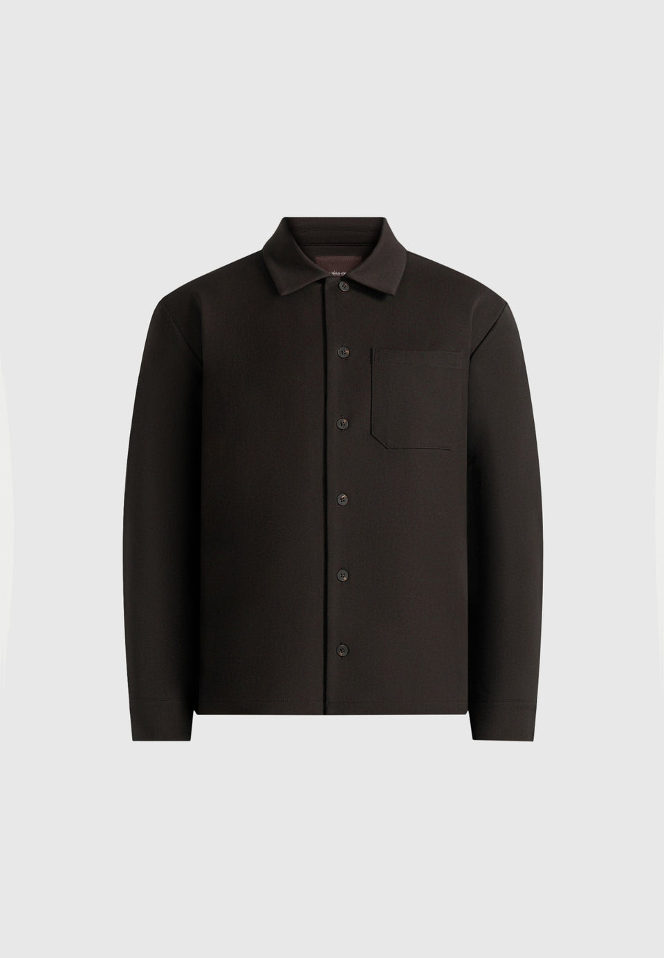 Valentin - Classic Tailored Long Sleeve Shirt - Dark Brown
