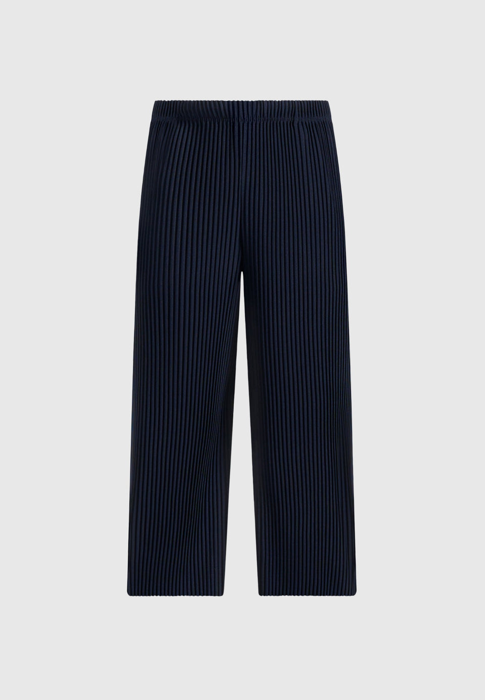 Jonas - Pleated Wide Leg Trousers - Navy