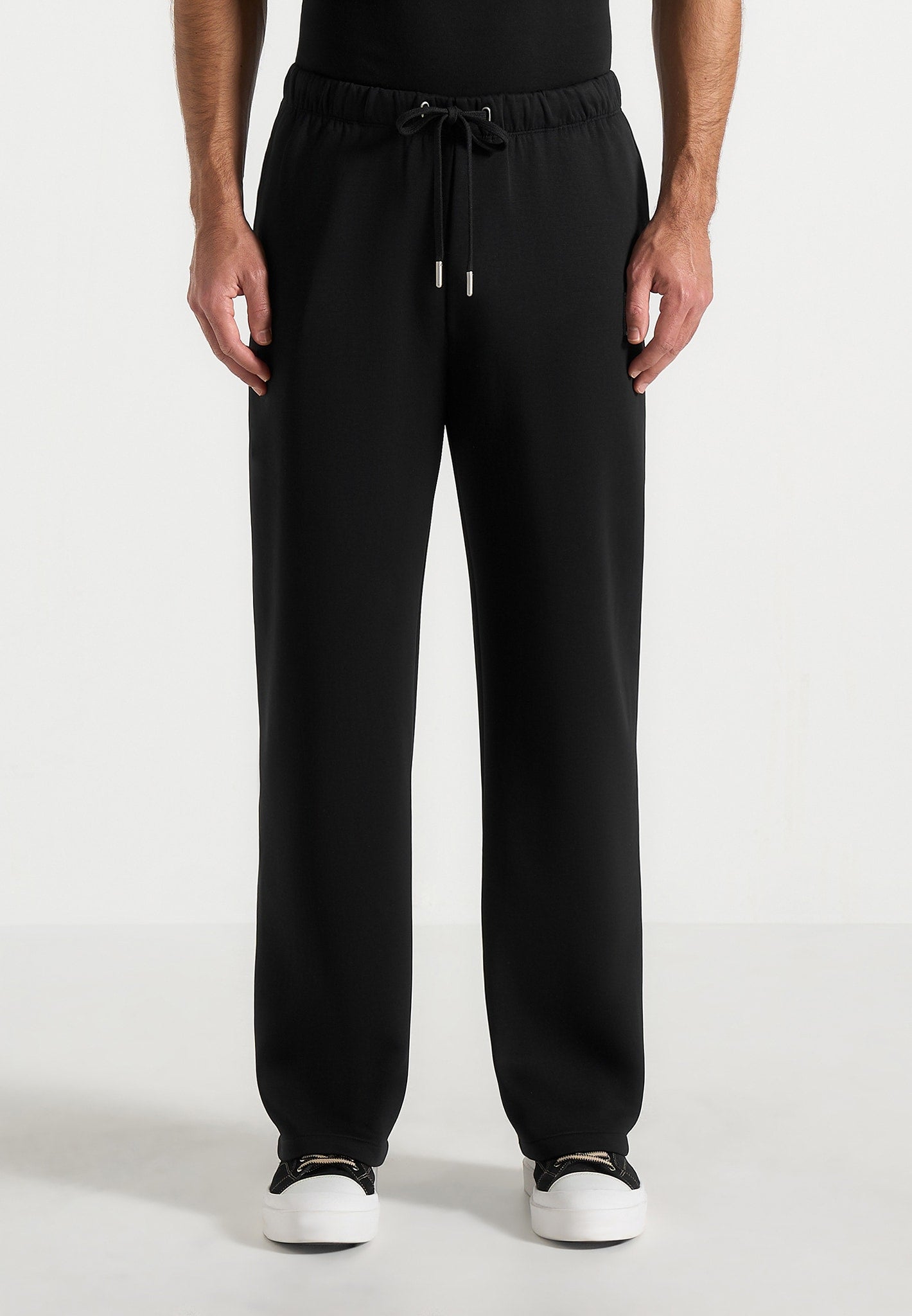 Avery - Unisex Neoprene Relaxed fit Joggers - Black