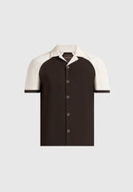 Salim - Contrast Raglan Shirt - Brown/Cream
