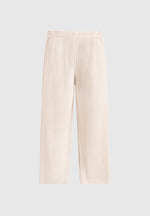 Jonas - Pleated Wide Leg Trousers - Cream